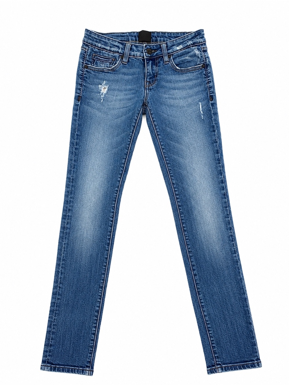 ANONAME SKINNY DISTRESSED STRETCH JEANS WOMENS SIZE 25 BLUE PREMIUM DENIM Y2K